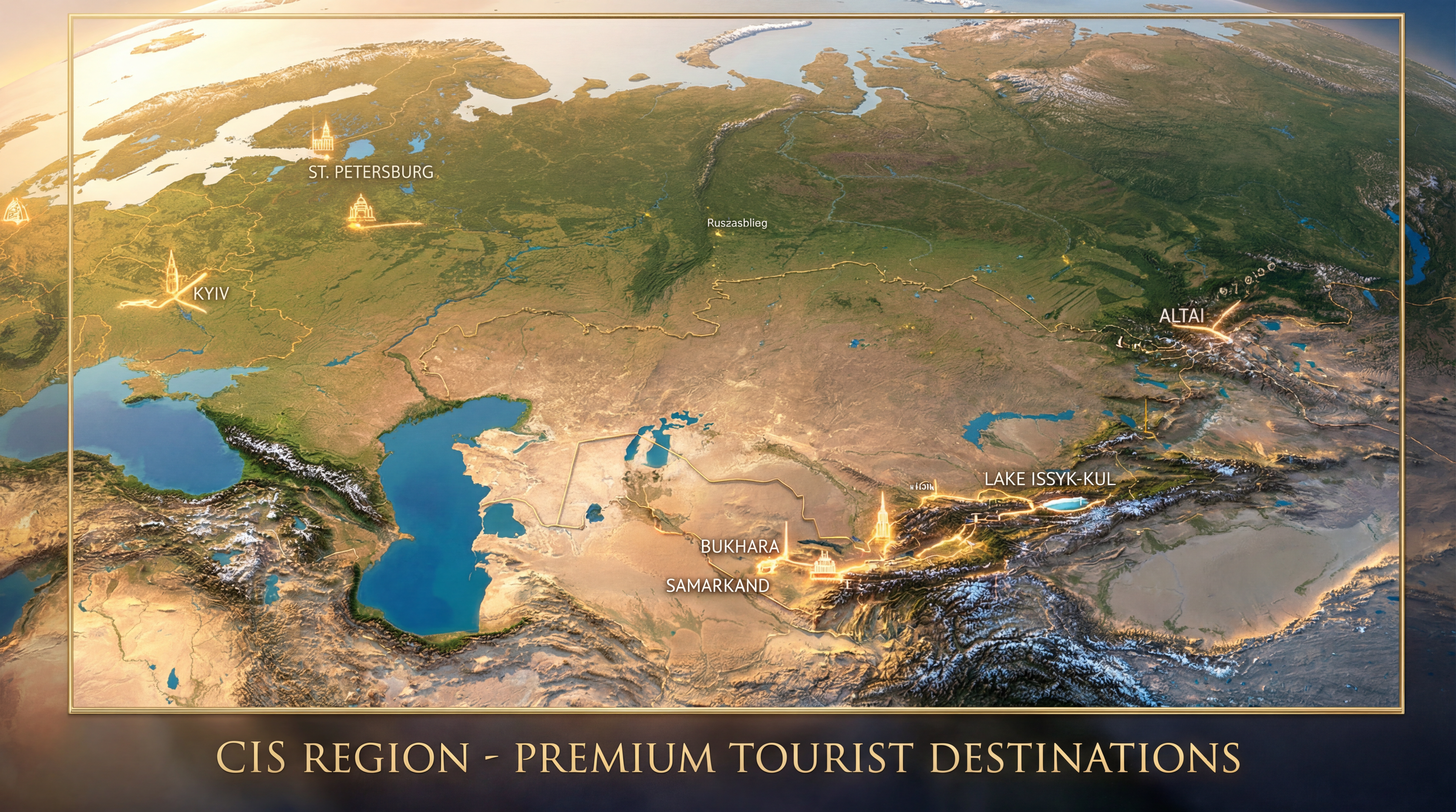 Туристическая карта СНГ